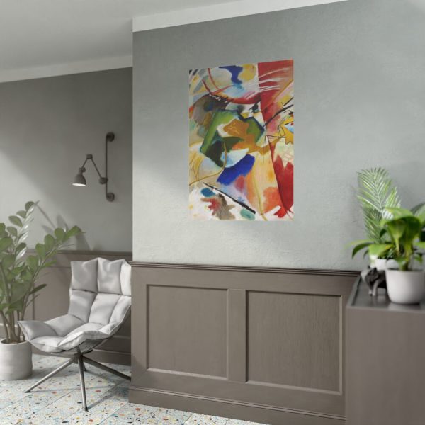 92410-161.jpg Painting with Green Center Poster