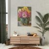 92410-19.jpg Still Life with Zinnias in a Green Jar by Floris Verster Poster