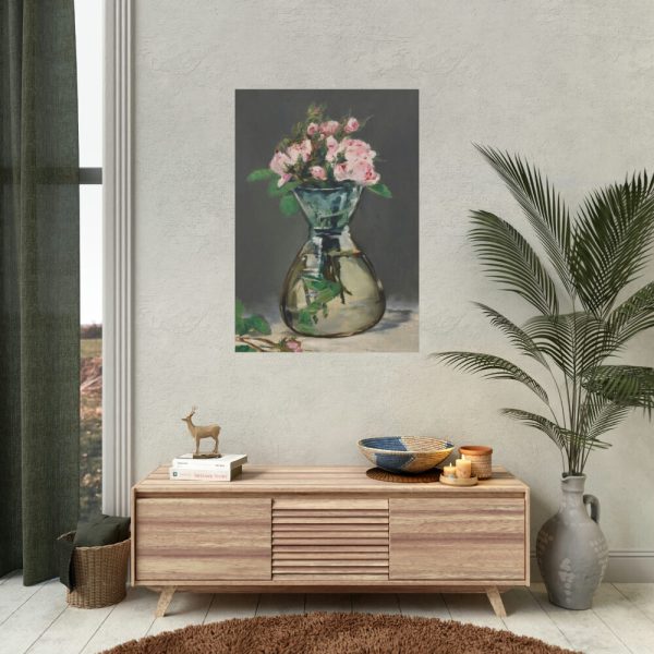 92410-25.jpg Moss Roses in a Vase by Edouard Manet Poster