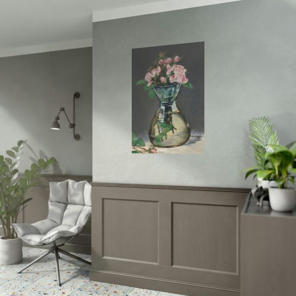 92410-26.jpg Moss Roses in a Vase by Edouard Manet Poster