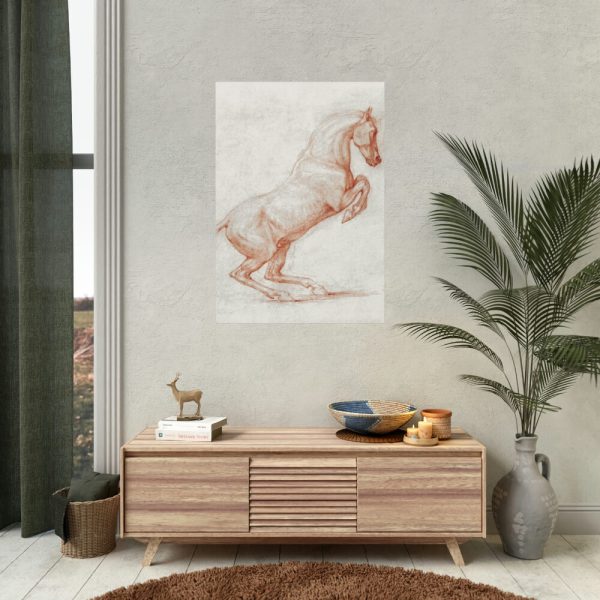 92410-7.jpg A Prancing Horse, Facing Right by George Stubbs Poster