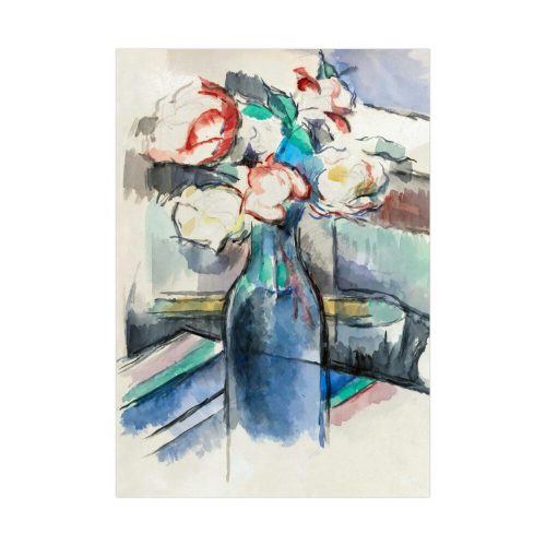 92410-9.jpg Roses in a Bottle by Paul Cézanne Poster