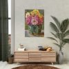 92411-19.jpg Still Life with Zinnias in a Green Jar by Floris Verster Poster