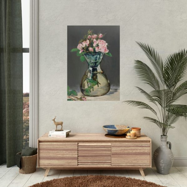 92411-25.jpg Moss Roses in a Vase by Edouard Manet Poster