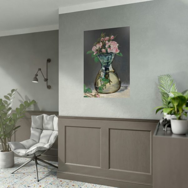 92411-26.jpg Moss Roses in a Vase by Edouard Manet Poster