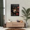 The Overturned Bouquet by Abraham Mignon Poster
