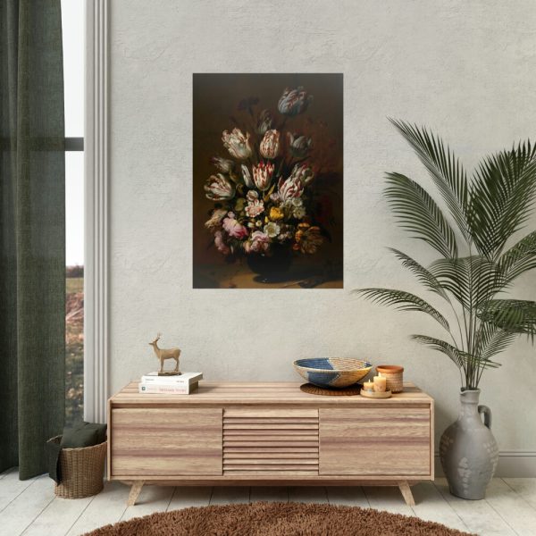 92411-43.jpg Still Life With Flowers by Hans Bollongier Poster