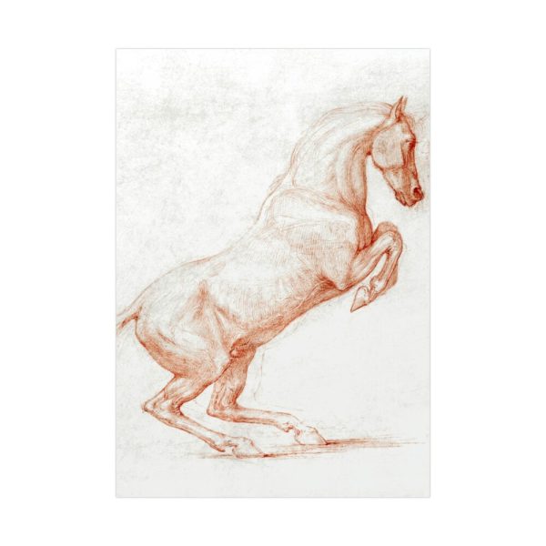 92411-6.jpg A Prancing Horse, Facing Right by George Stubbs Poster
