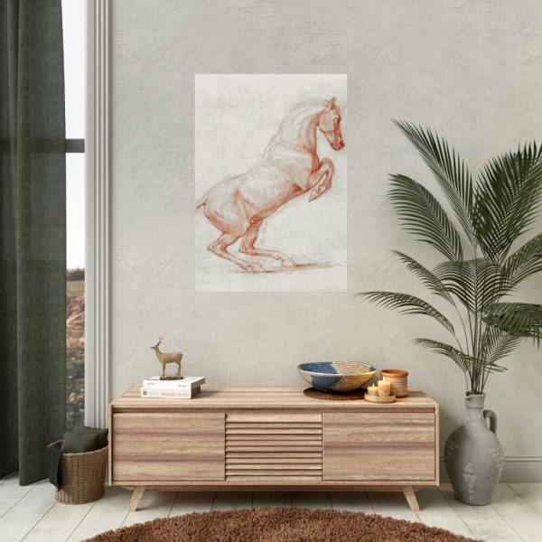 92411-7.jpg A Prancing Horse, Facing Right by George Stubbs Poster