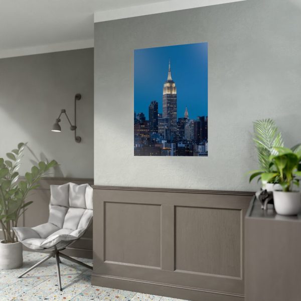92411-92.jpg Empire State Building and Skyscrapers With Lights Poster