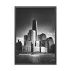 93830-108.jpg City Building Black and White Tower Skyscraper Framed Poster