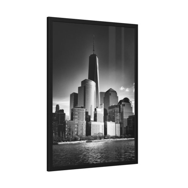 93830-109.jpg City Building Black and White Tower Skyscraper Framed Poster