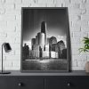 93830-111.jpg City Building Black and White Tower Skyscraper Framed Poster