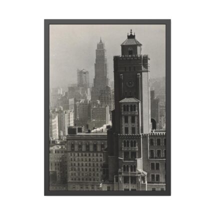 From the Shelton Looking North by Alfred Stieglitz Framed Poster