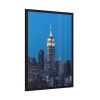 93830-121.jpg Empire State Building and Skyscrapers With Lights Framed Poster