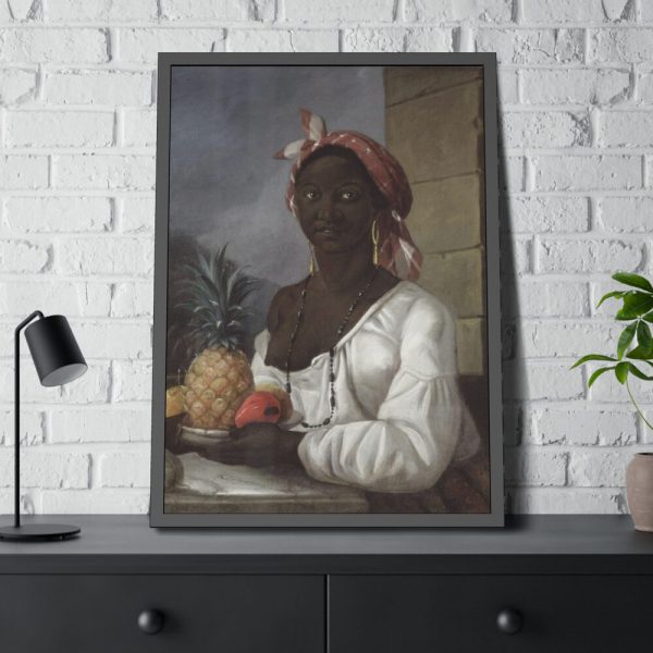 93830-127.jpg Portrait of a Haitian Woman Framed Poster