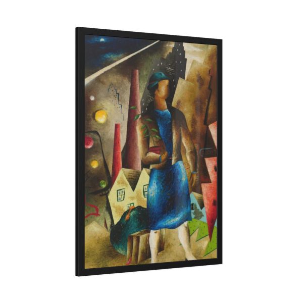 The Eviction by Eldzier Cortor Framed Poster