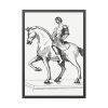 Man on a Horse by Gazette Des Beaux-Arts Framed Poster
