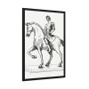 Man on a Horse by Gazette Des Beaux-Arts Framed Poster