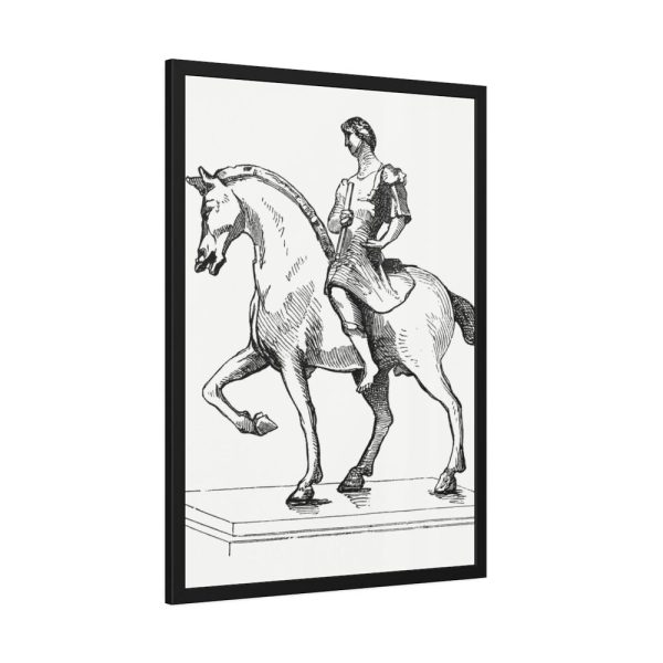 Man on a Horse by Gazette Des Beaux-Arts Framed Poster