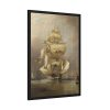 93830-153.jpg H.M.S. Asia Taking in Her Sails by Richard B. B. Framed Poster