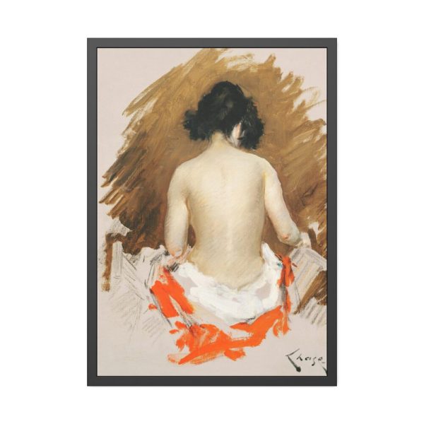 93830-164.jpg Naked Japanese Woman by William Merritt Chase Framed Poster