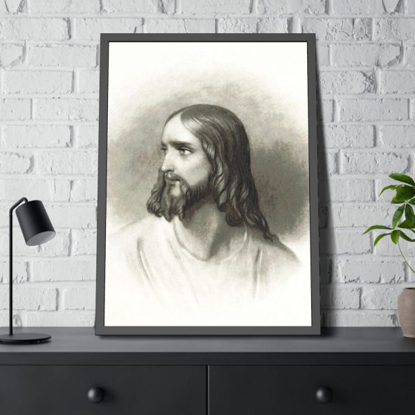 Jesus Christ Portrait by Rufus Wilmot Griswold Framed Poster