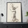 93830-19.jpg Takajaloillaan Seisova Karhu by Helene Schjerfbeck Framed Posters