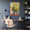 Bouquet of Sunflowers by Claude Monet Framed Poster