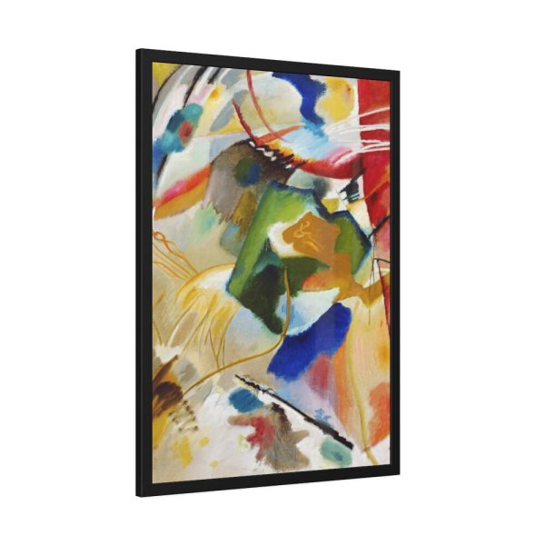 Painting with Green Center  Framed Poster