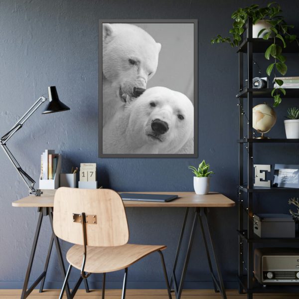 93830-22.jpg Polar Bears in the Winter Framed Posters