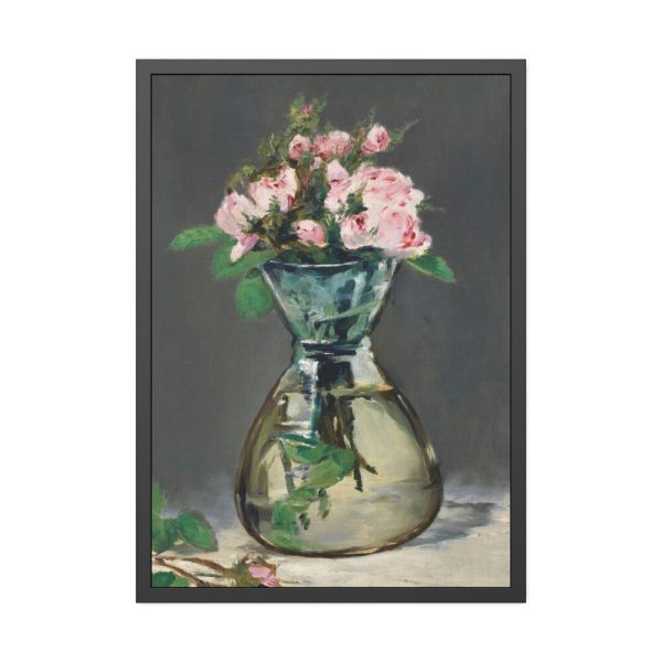 Moss Roses in a Vase by  Edouard Manet Framed Posters