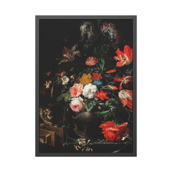 93830-40.jpg The Overturned Bouquet by Abraham Mignon Framed Poster