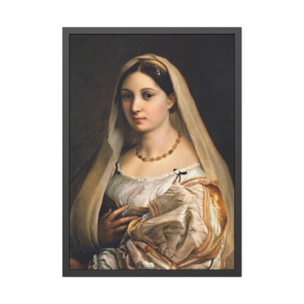 Woman With a Veil by Raphael's Framed Poster