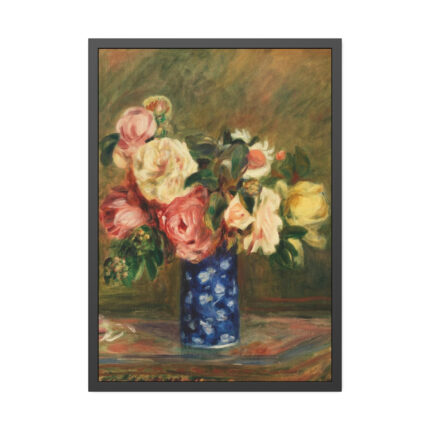 Bouquet of Roses by Pierre-Auguste Renoir Framed Posters