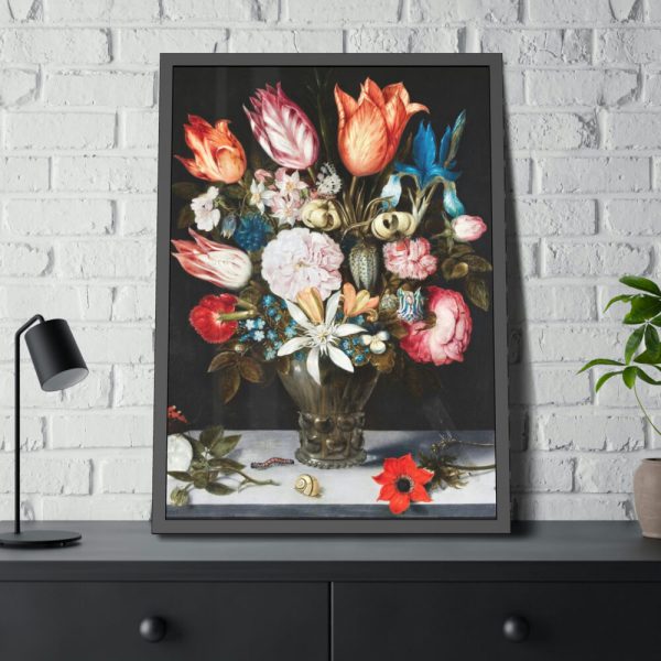 93830-51.jpg Flowers in a Glass by Ambrosius Bosschaert Framed Poster