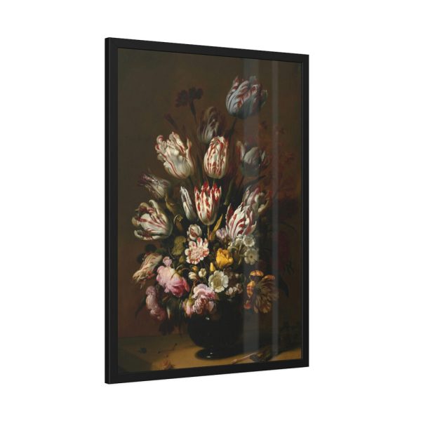 Still Life With Flowers by Hans Bollongier Framed Poster