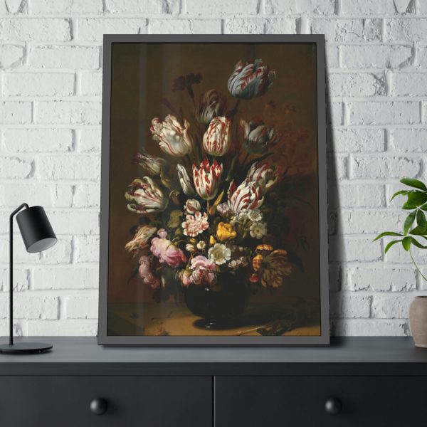 Still Life With Flowers by Hans Bollongier Framed Poster