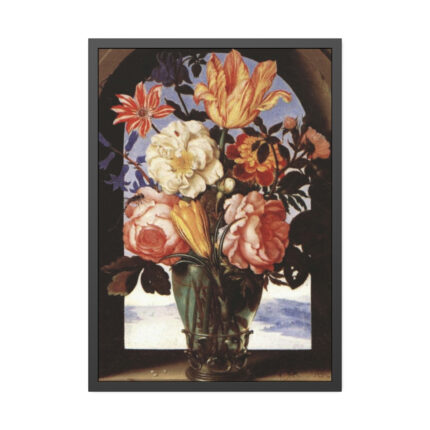Bouquet of Flowers by Ambrosius Bosschaert Framed Poster