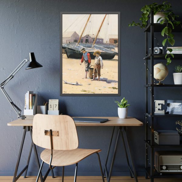 93830-78.jpg Basket of Clams by Winslow Homer Framed Poster