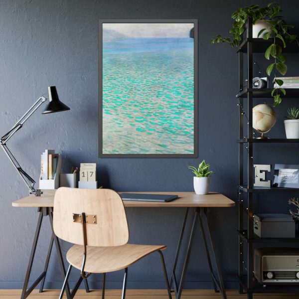 Attersee by Gustav Klimt's Framed Poster