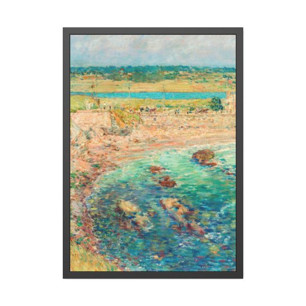 93830-84.jpg Bailey’s Beach by Frederick Childe Hassam Framed Poster