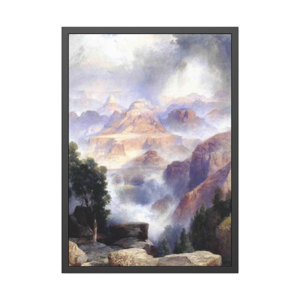 93831-104.jpg A Showery Day Grand Canyon by Thomas Moran Framed Poster