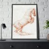 93831-11.jpg A Prancing Horse, Facing Right by George Stubbs Framed Poster