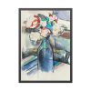 Roses in a Bottle by Paul Cézanne Framed Posters