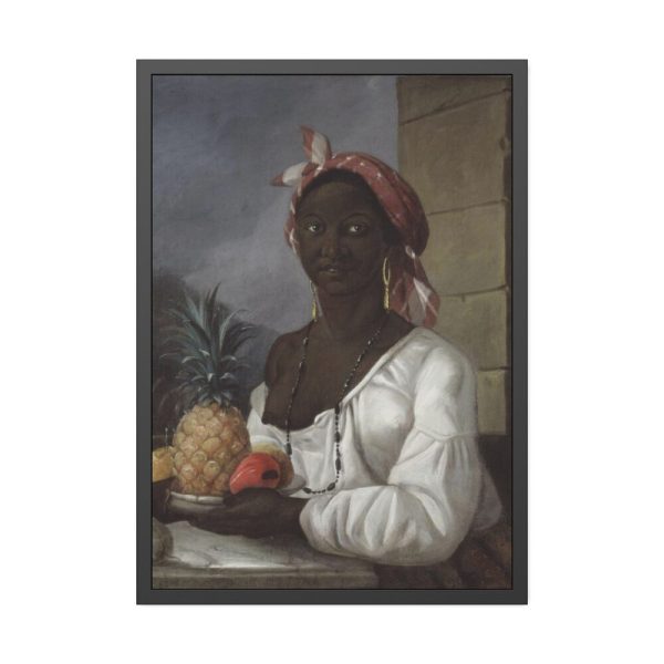 93831-124.jpg Portrait of a Haitian Woman Framed Poster