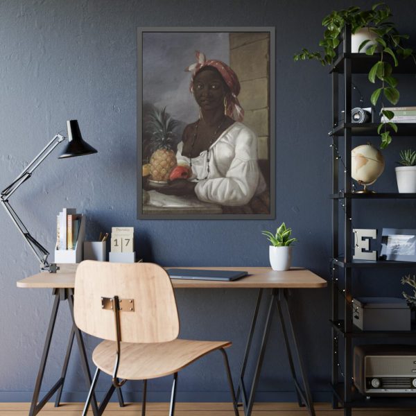 93831-126.jpg Portrait of a Haitian Woman Framed Poster
