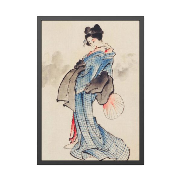 93831-156.jpg Woman Wearing Kimono by Katsushika Hokusai Framed Poster