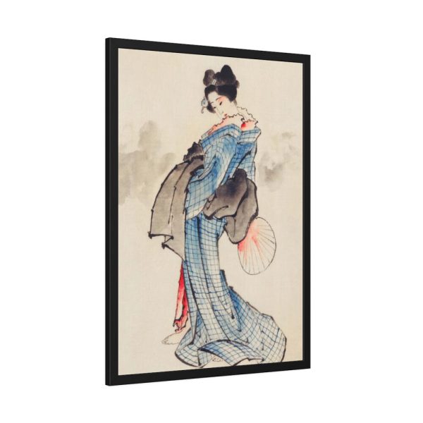93831-157.jpg Woman Wearing Kimono by Katsushika Hokusai Framed Poster