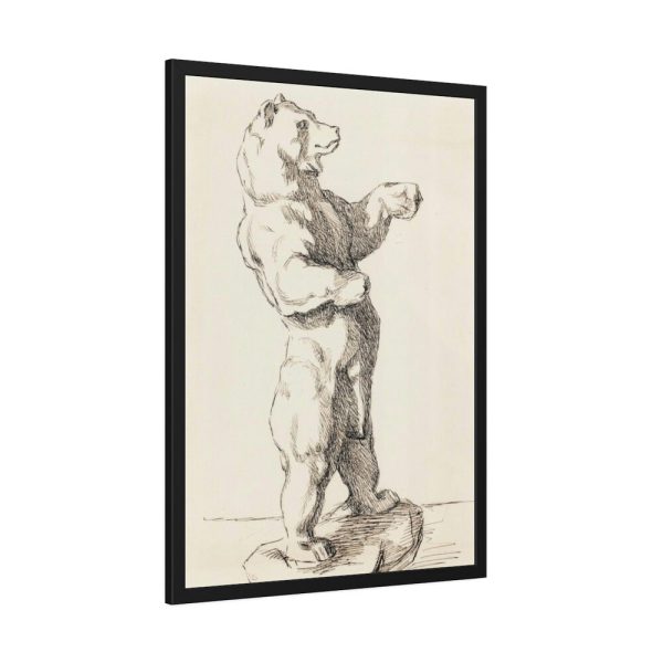 93831-17.jpg Takajaloillaan Seisova Karhu by Helene Schjerfbeck Framed Posters
